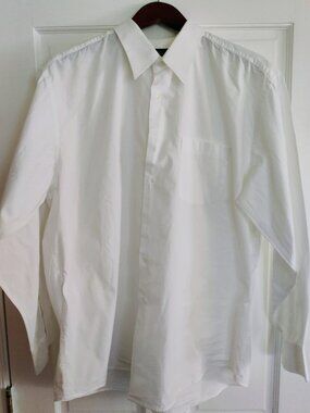 FOGGIA Mens white dress shirt 17/34-35